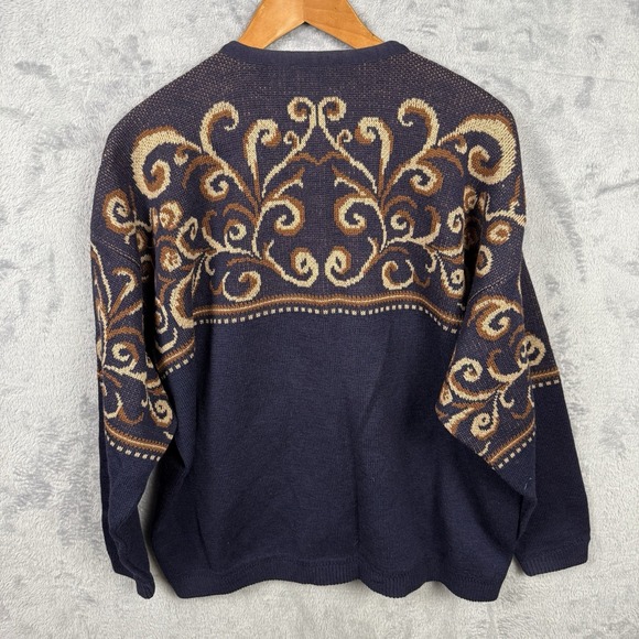 Vtg Pendleton Womens Cardigan sweater Blue Wool 2X Old Money Quiet Luxury - Picture 5 of 7